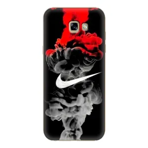 Силиконовый Чехол на Samsung Galaxy A7 2017 / A720 / A720F с картинкой Nike (Nike дым)
