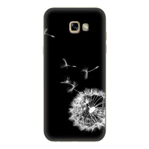 Силіконовий Чохол з кульбабками на Samsung Galaxy A7 2017 / A720 / A720F (Кульбабка на чорному)