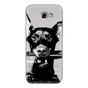 Чехол ДОБЕРМАН для Samsung Galaxy A7 2017 / A720 / A720F (Опасный доберман)