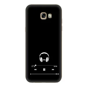 Чехол с картинками на черном фоне для Samsung Galaxy A7 2017 / A720 / A720F (Плеер)