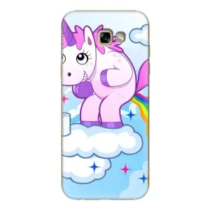 Чехол Unicorn на Samsung Galaxy A7 2017 / A720 / A720F (Радуга единорожка)