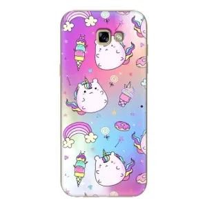 Чехол Unicorn на Samsung Galaxy A7 2017 / A720 / A720F (Радуга и Единорог)