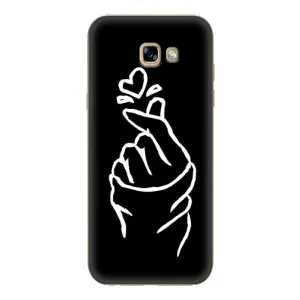 Чохол (Знак сердечка) для Samsung Galaxy A7 2017 / A720 / A720F (Сердечко на чорному)