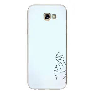 Чохол (Знак сердечка) для Samsung Galaxy A7 2017 / A720 / A720F (Сердечко на блакитному)