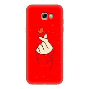 Чохол (Знак сердечка) для Samsung Galaxy A7 2017 / A720 / A720F (Сердечко на червоному)
