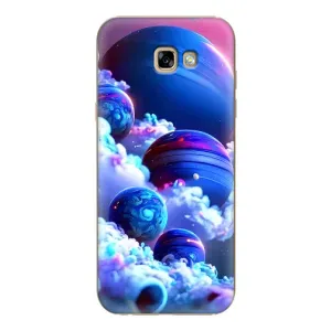 Чехлы КОСМОС для Samsung Galaxy A7 2017 / A720 / A720F (Синие планеты)