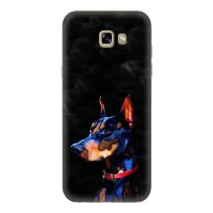 Бампер для Samsung Galaxy A7 2017 / A720 / A720F с картинкой "Песики" (Собака Мопс)
