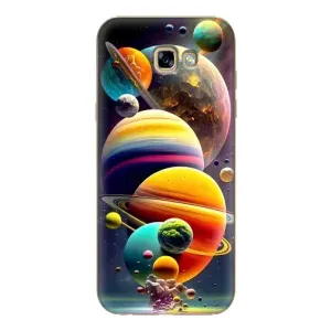 Чехол (ТПУ) с планетами на Samsung Galaxy A7 2017 / A720 / A720F (Солнечна система)