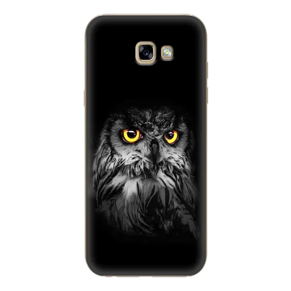 Чехол с рисунком «Сова на чёрном» для Samsung Galaxy A7 2017 (A720, A720F) Чехол с рисунком «Сова на чёрном» для Samsung Galaxy A7 2017 (A720, A720F)