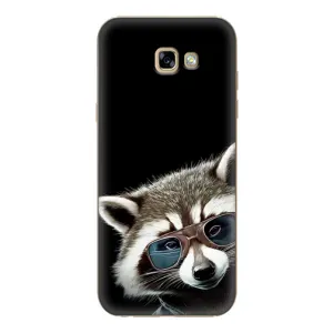 Силиконовый Чехол с Енотами на Samsung Galaxy A7 2017 / A720 / A720F (Стильный Енот)