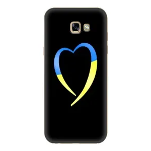 Силиконовый Чехол на Samsung Galaxy A7 2017 / A720 / A720F (Я-Украина) (Украинское сердце)