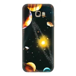 Чехол (ТПУ) с планетами на Samsung Galaxy A7 2017 / A720 / A720F (Вид с космоса)
