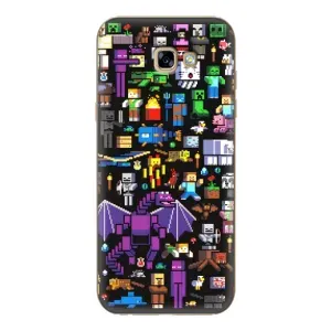 Чохол майнкрафт для Samsung Galaxy A7 2017 / A720 / A720F (Усі персонажі)