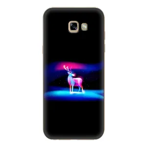 Силиконовый бампер с картинкой животных для Samsung Galaxy A7 2017 / A720 / A720F (Яркий олень)