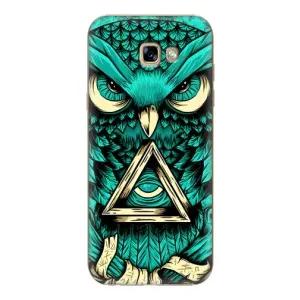 Чехлы с принтом СОВЫ для Samsung Galaxy A7 2017 / A720 / A720F (Зеленая сова)