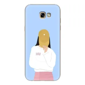 Силиконовый Чехол на Samsung Galaxy A7 2017 / A720 / A720F с картинкой Стильных Девушек (Желтая кепка)