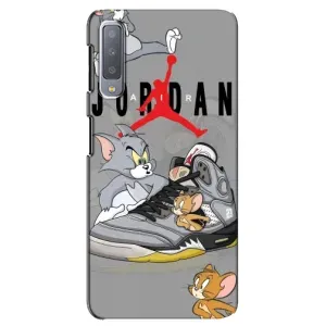 Силиконовый Чехол Nike Air Jordan на Самсунг А7 (2018) (Air Jordan)
