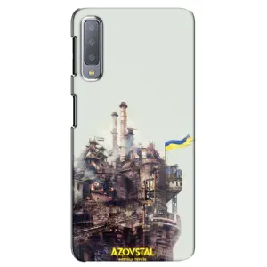 Чехлы на военную тематику для Samsung Galaxy A7-2018, A750 (Азовсталь)