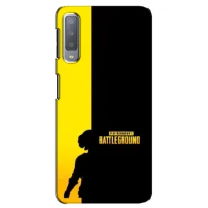 Чехол (TPU) с картинкой "Лого Пабг" на Самсунг А7 (2018) (Battlegrounds)