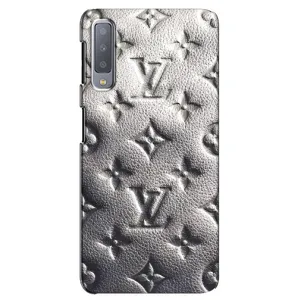 Текстурный Чехол Louis Vuitton для Самсунг А7 (2018) (Бежевый ЛВ)