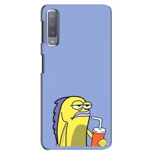 Бампер с принтом Мемы для Samsung Galaxy A7-2018, A750 (Безразличие)