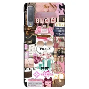 Чехол (Dior, Prada, YSL, Chanel) для Samsung Galaxy A7-2018, A750 (Бренды)