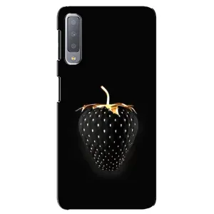 Чохол з зображенням смачної їжі для Samsung Galaxy A7-2018, A750 (Чорна полуниця)