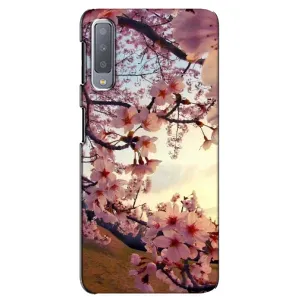 Чехол с принтом САКУРЫ на Samsung Galaxy A7-2018, A750 (Цветущая сакура)