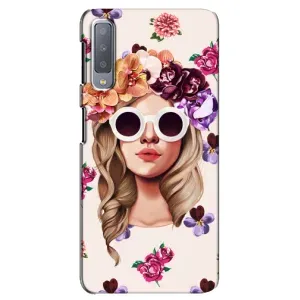 Чехол с картинкой Модные Девчонки Samsung Galaxy A7-2018, A750 (Девушка в очках)