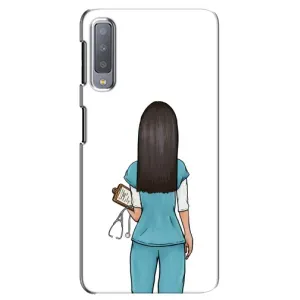Силиконовый бампер (Работники) на Samsung Galaxy A7-2018, A750 (Доктор)