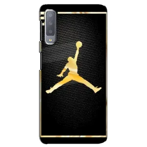 Силиконовый Чехол Nike Air Jordan на Самсунг А7 (2018) (Джордан 23)