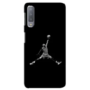 Силиконовый Чехол Nike Air Jordan на Самсунг А7 (2018) (Джордан)