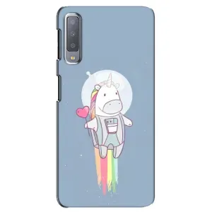 Чехол Unicorn на Samsung Galaxy A7-2018, A750 (Единорог космонавт)
