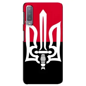 Чехлы УПА (Красно-Чёрный) на Samsung Galaxy A7-2018, A750 (Герб Украины)