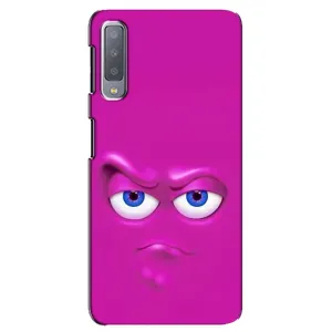 Силиконовые Чехлы (смешные стикеры) для Samsung Galaxy A7-2018, A750 (Хитрая мордочка)