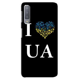 Силіконовий Чохол на Samsung Galaxy A7-2018, A750 (Я-Україна) (I Love UA)