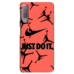 Силиконовый Чехол Nike Air Jordan на Самсунг А7 (2018) (Just Do It)