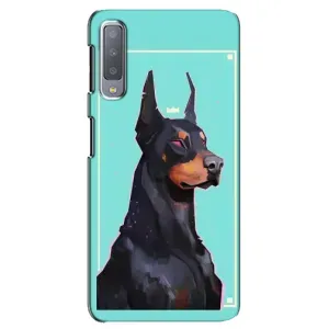 Чехол ДОБЕРМАН для Samsung Galaxy A7-2018, A750 (Король доберман)