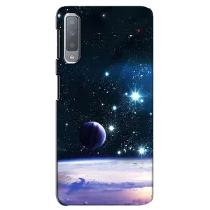 Чехол (ТПУ) с планетами на Samsung Galaxy A7-2018, A750 (Космический вид)