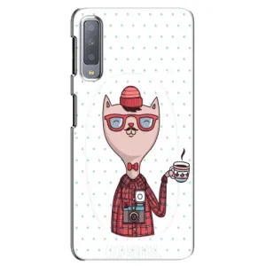 Чехол на тематику: Коты для Samsung Galaxy A7 2018 (A750) (Кот аристократ)