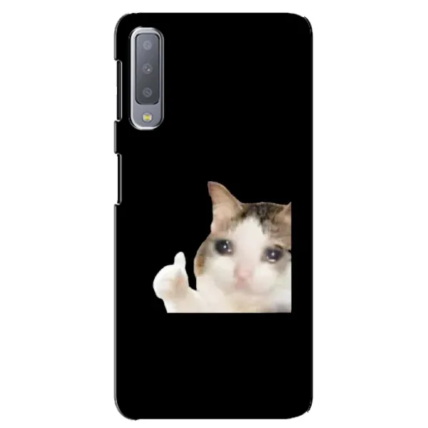 Чехол с рисунком «Кот в слезах» для Samsung Galaxy A7 2018 (A750) Чехол с рисунком «Кот в слезах» для Samsung Galaxy A7 2018 (A750)