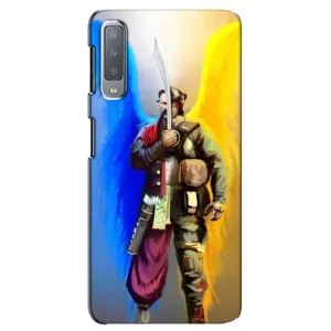 Чохол з картинкою (Патріотичний КОЗАК) на Samsung Galaxy A7-2018, A750 (КОЗАК з крилами)