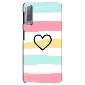 Чехлы с тематикой "Маленькие Сердечки" на Samsung Galaxy A7-2018, A750 (Красивое сердечко)