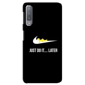 Силиконовый Чехол на Samsung Galaxy A7-2018, A750 с картинкой Nike (Later)