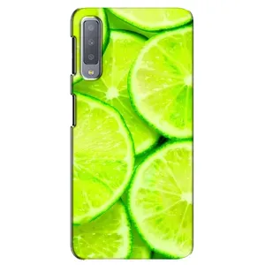 Чохол з зображенням смачної їжі для Samsung Galaxy A7-2018, A750 (Лайм)