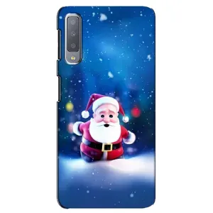 Чехлы на Новый Год Samsung Galaxy A7-2018, A750 (Маленький Дед Мороз)