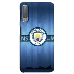 Силиконовые Чехлы принт Футбол на Samsung Galaxy A7-2018, A750 (ManCity)