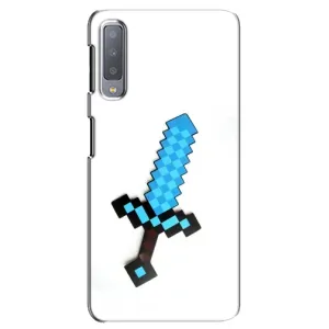 Чехлы для Samsung Galaxy A7-2018, A750 (Персонажи Майн Крафт) (Меч)