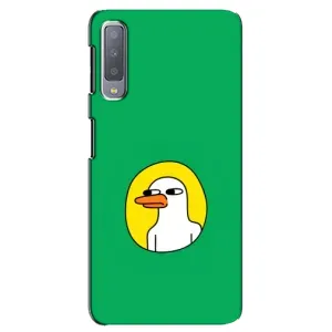 Бампер с принтом Мемы для Samsung Galaxy A7-2018, A750 (Мем Утка)
