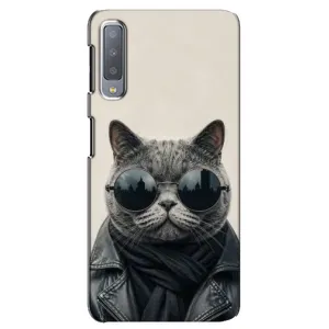 Чехол на тематику: Коты для Samsung Galaxy A7 2018 (A750) (Модный кот)